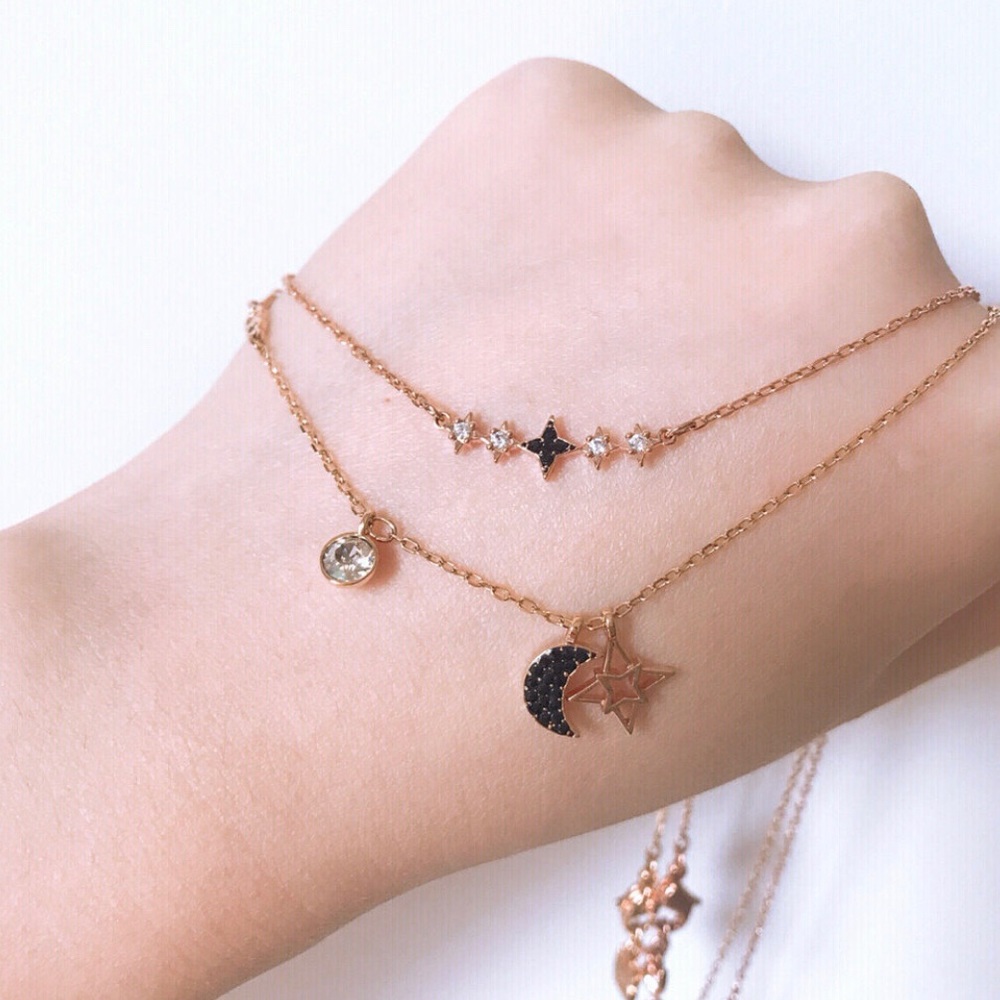 Swarovski Symbolic Moon Necklace Set